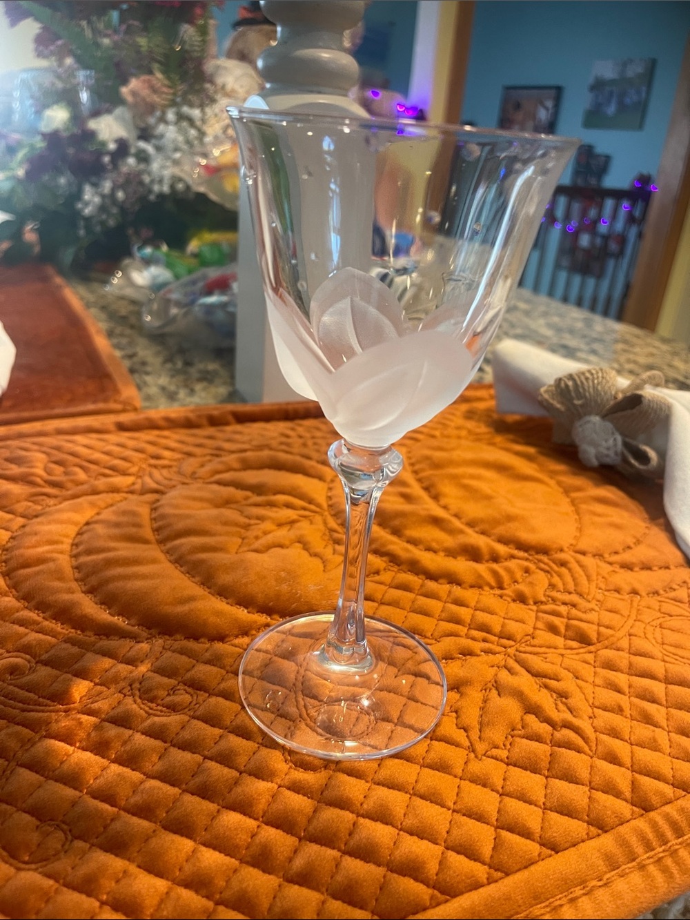 Cristal d'Arques (J.G. Durand) vintage crystal wine glass in the "Florence" x3